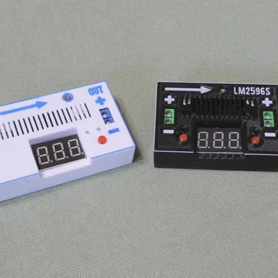 Vỏ gọn cho XL6009E1 step up converter có voltmeter (case/enclosure)