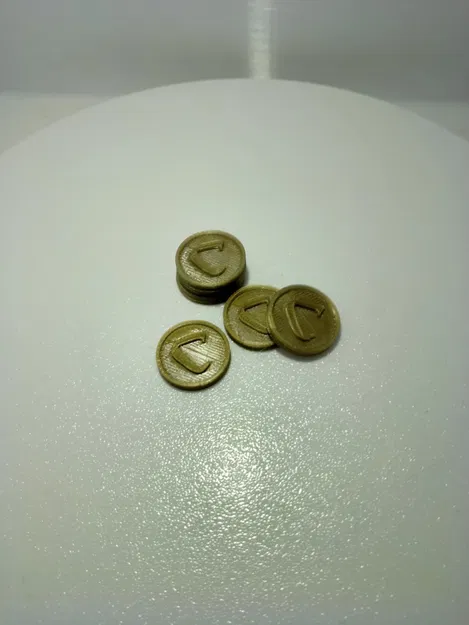 Mô Hình Đồng Tiền Vàng 3D Thay Thế Cho Board Game Carcassonne - Image 2