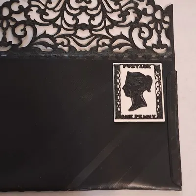 Mô Hình Tem "One Penny" Anh Quốc Cổ Điển In 3D