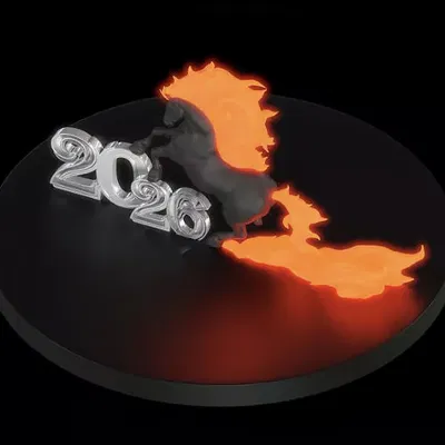 Mẫu 3D in miễn phí Year of the Fire Horse 2026