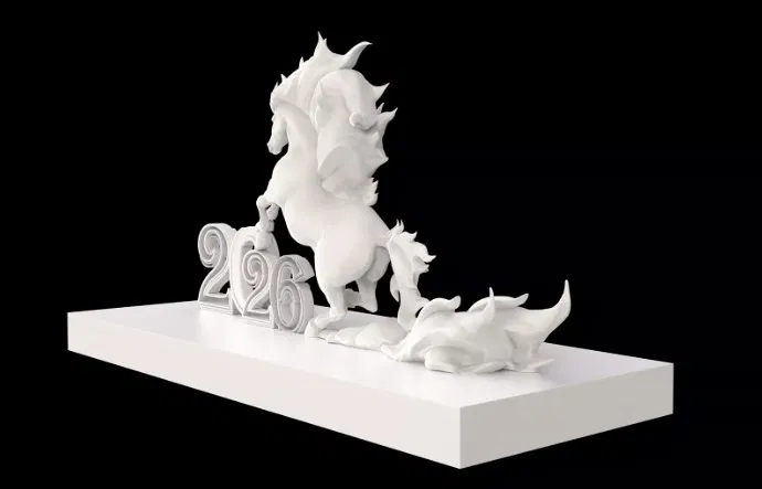 Mẫu 3D in miễn phí Year of the Fire Horse 2026 - Image 3