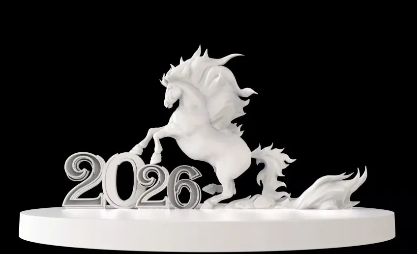 Mẫu 3D in miễn phí Year of the Fire Horse 2026 - Image 4