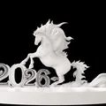 Mẫu 3D in miễn phí Year of the Fire Horse 2026 - Thumbnail 4