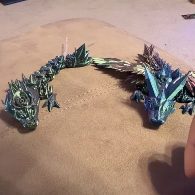 Mô Hình Rồng 3D Đa Khớp - Đồ Chơi & Trang Trí Độc Đáo