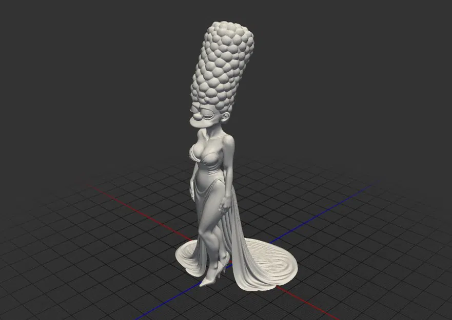 Mô hình Marge Simpson quyến rũ - Bản in 3D độc đáo - Image 1