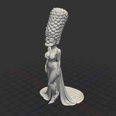 Mô hình Marge Simpson quyến rũ - Bản in 3D độc đáo