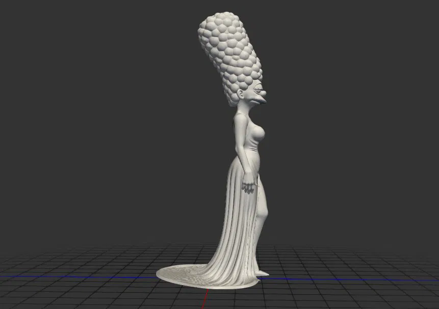 Mô hình Marge Simpson quyến rũ - Bản in 3D độc đáo - Image 2
