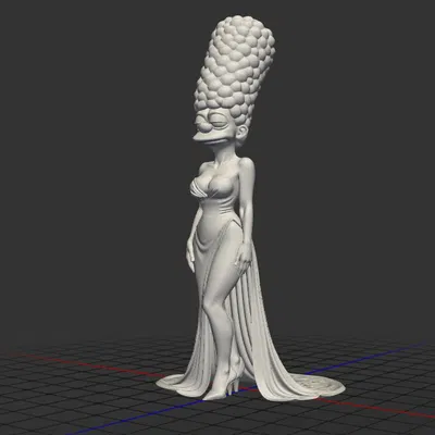 Mô hình Marge Simpson quyến rũ - Bản in 3D độc đáo