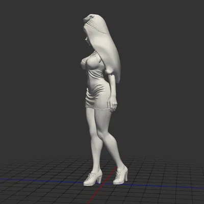 Mô Hình 3D Smurfette Xinh Đẹp - Phiên Bản Hiện Đại