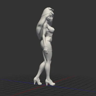 Mô Hình 3D Smurfette Xinh Đẹp - Phiên Bản Hiện Đại