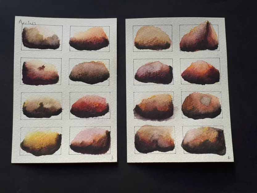 Dụng cụ hỗ trợ vẽ bằng màu nước: template kẻ khung miniatures - Image 2