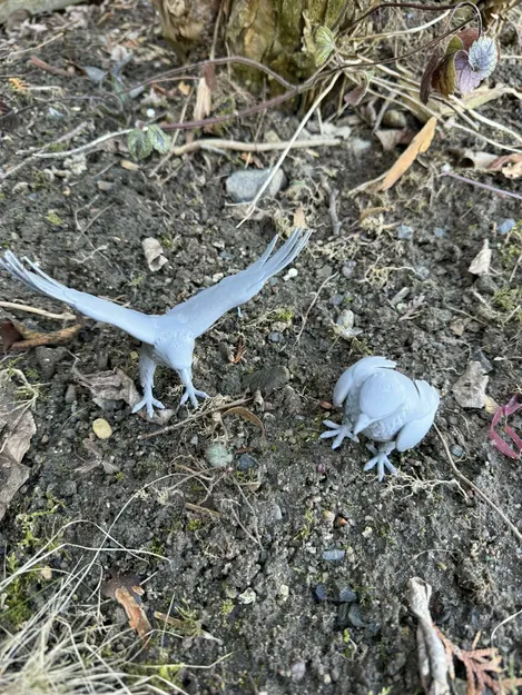 Đại bàng đậu dang rộng cánh (Eagles, sitting, with wings spread) - Image 7