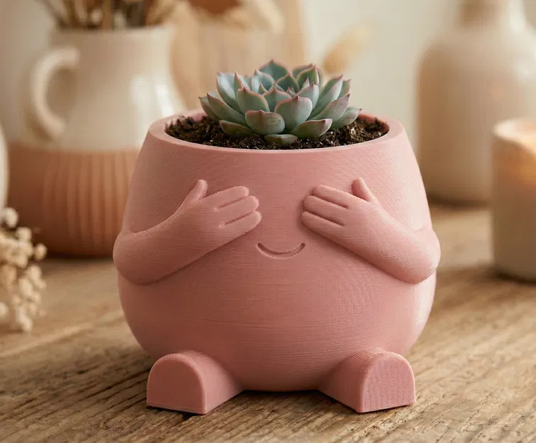 Chậu nhân vật “Shy-Guy” – Modern Planter - Image 1