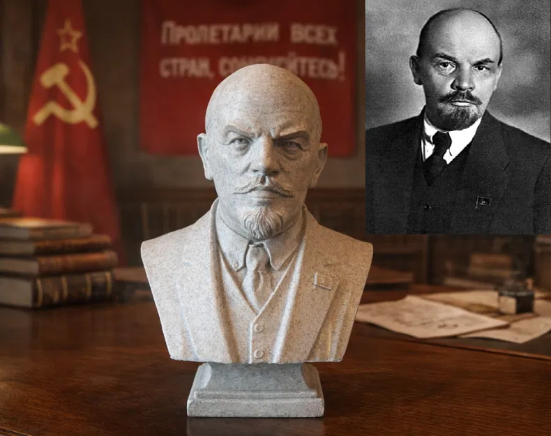 Vladimir Ilyich Ulyanov — Lenin — Tượng bán thân - Image 1