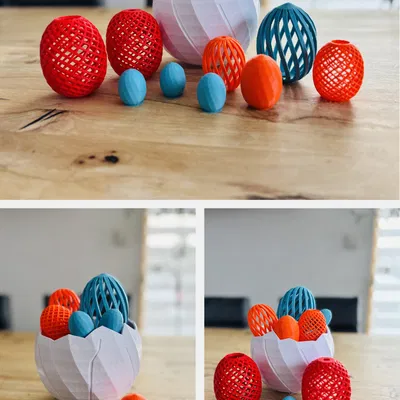 Mô Hình Trứng Phục Sinh 3D Độc Đáo