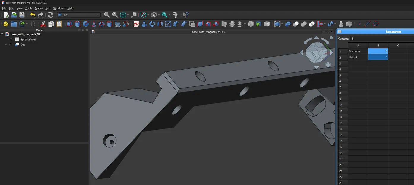 Remix giá đỡ print sheet nghiêng Core One (parametric) - Image 5