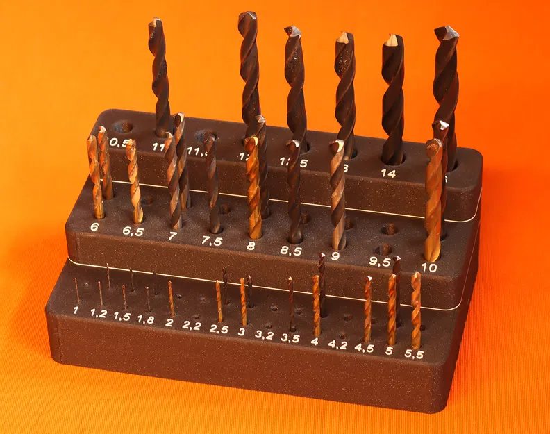 Kệ Để Mũi Khoan 1-16mm Chuẩn Metric - Sắp Xếp Gọn Gàng - Image 1