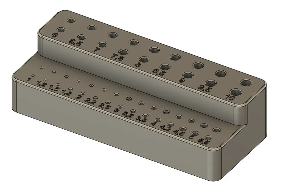 Kệ Để Mũi Khoan 1-16mm Chuẩn Metric - Sắp Xếp Gọn Gàng - Image 2