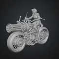 Mô hình 3D Tay Đua Bão Sắt Steampunk mạnh mẽ - Thumbnail 1