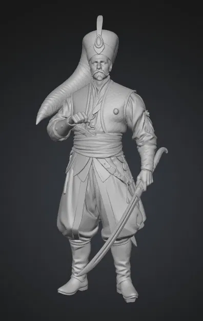 Mô Hình 3D Chiến Binh Janissary "The Janissary Warrior" - Image 1