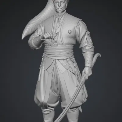 Mô Hình 3D Chiến Binh Janissary "The Janissary Warrior"