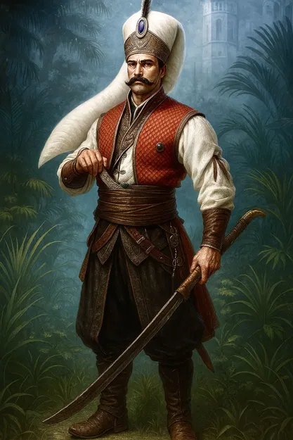 Mô Hình 3D Chiến Binh Janissary "The Janissary Warrior" - Image 2