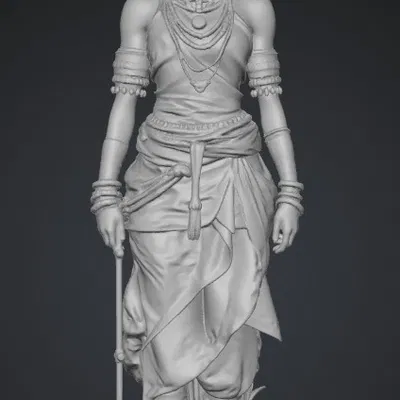 Mô hình Nữ Chiến Binh Rừng Xanh 3D