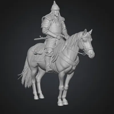 Mô Hình Kỵ Sĩ Giáp Xanh: Chiến Binh Mông Cổ Oai Phong