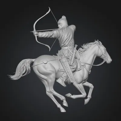 Mô Hình 3D Cung Thủ Ngựa Phi "Galloping Archer"