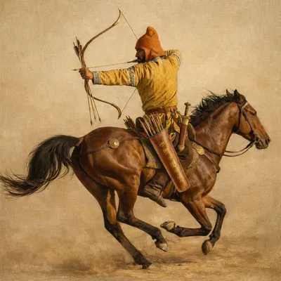 Mô Hình 3D Cung Thủ Ngựa Phi "Galloping Archer"