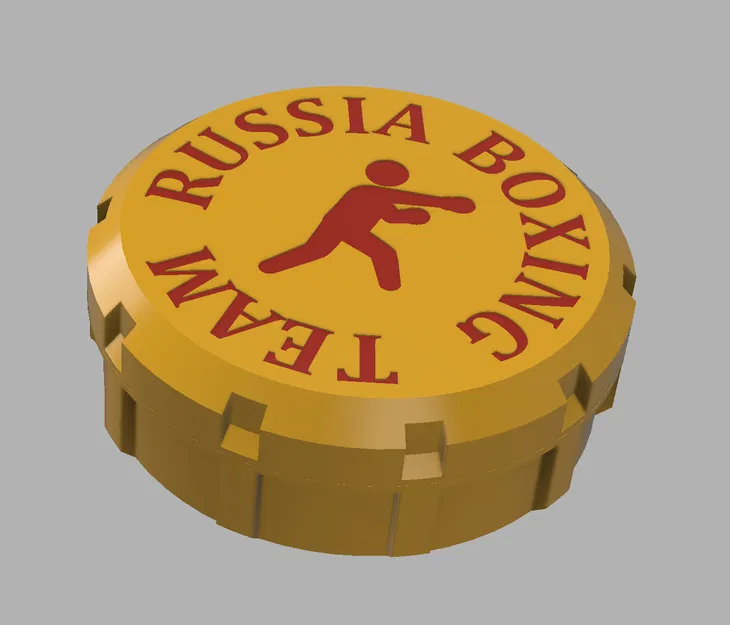 Hộp Đựng Bảo Vệ Răng "RUSSIA TEAM BOXING" Cho Vận Động Viên - Image 1