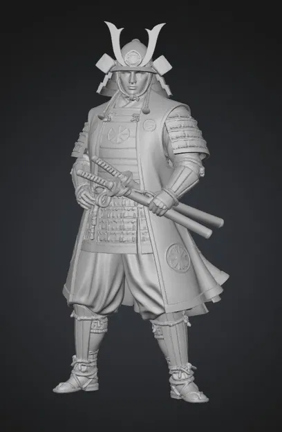 Mô Hình 3D Samurai Clover Crest - Chiến Binh Nhật Bản Uy Nghiêm - Image 1