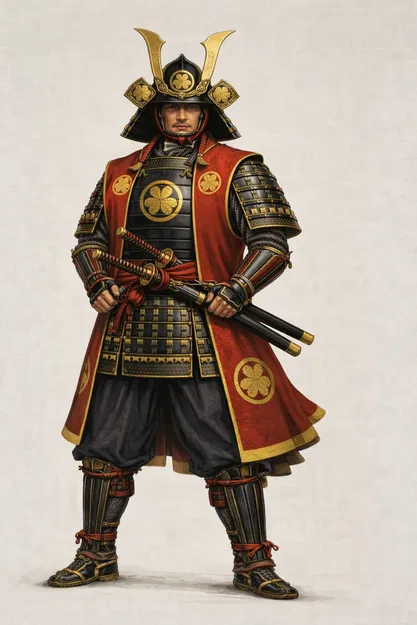 Mô Hình 3D Samurai Clover Crest - Chiến Binh Nhật Bản Uy Nghiêm - Image 2