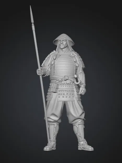 Tượng Samurai Giáp Đỏ "Red Lamellar Samurai" Chi Tiết - Image 1