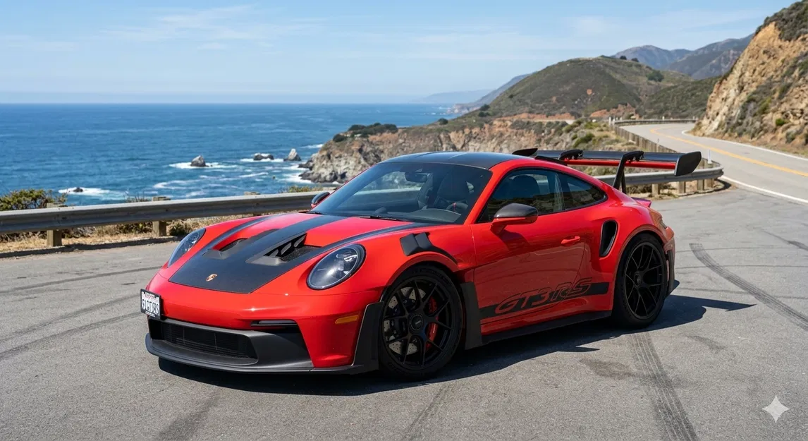 Mô Hình Xe Porsche GT3 RS Màu Đỏ Sang Trọng - Image 1