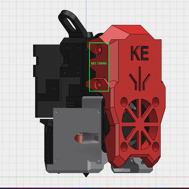 Vỏ che quạt combo 4010 V2 cho Ender 3 V3 KE - Image 2