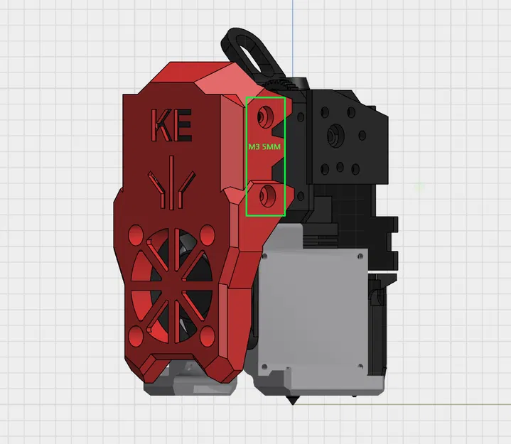 Vỏ che quạt combo 4010 V2 cho Ender 3 V3 KE - Image 3