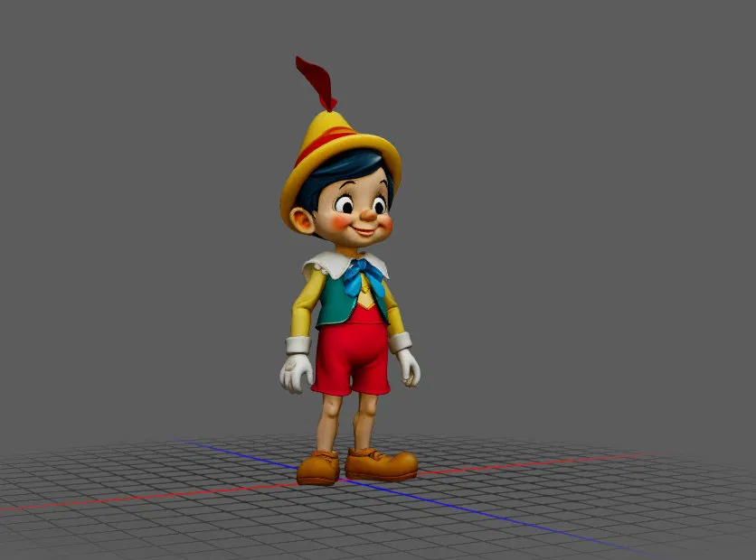 Mô Hình Nhân Vật Pinocchio 3D Sống Động - Image 1