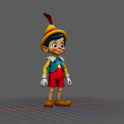 Mô Hình Nhân Vật Pinocchio 3D Sống Động