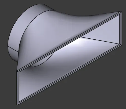 Phụ kiện kết nối ống gió bếp 125mm và mặt bích (in 3D) - Image 1