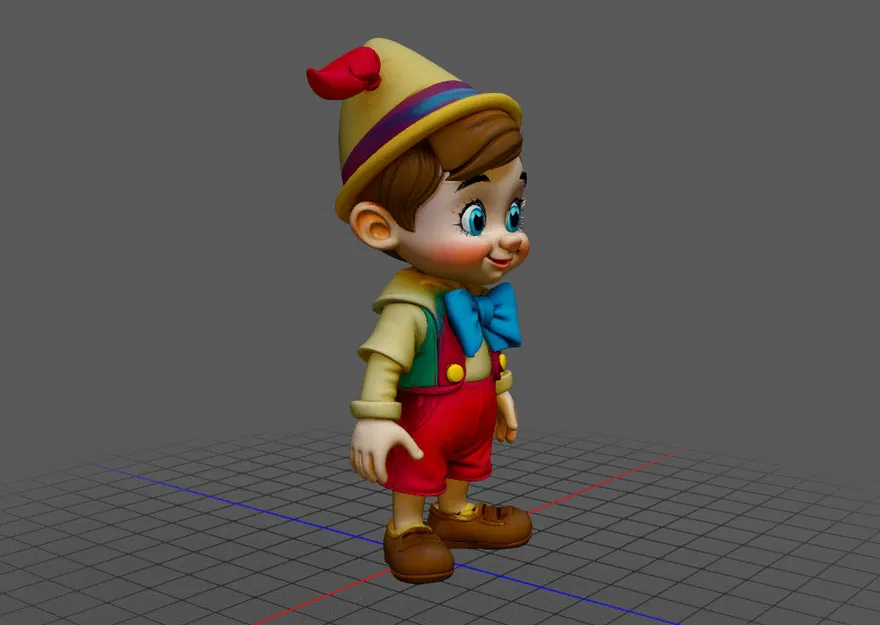 Mô Hình 3D Pinocchio Phiên Bản 2 - Tinh Xảo và Sống Động - Image 2