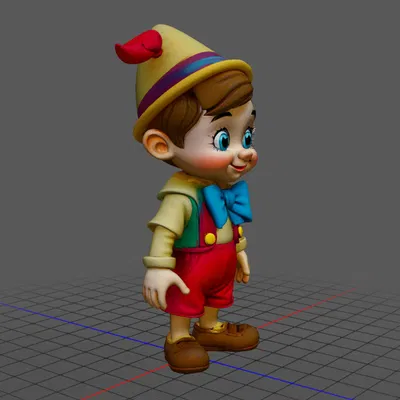 Mô Hình 3D Pinocchio Phiên Bản 2 - Tinh Xảo và Sống Động