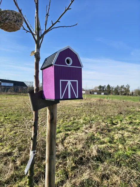 Nhà chim kiểu barn 2 (Barn style birdhouse 2) - Image 2