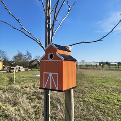 Nhà chim kiểu barn – Barn style birdhouse 1