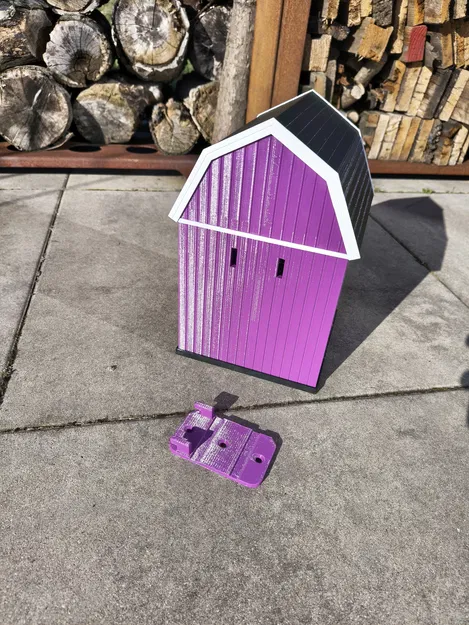 Nhà chim kiểu barn 2 (Barn style birdhouse 2) - Image 5