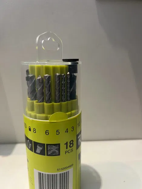 Nắp Đậy Hộp Mũi Khoan Ryobi 18 Món - Image 1