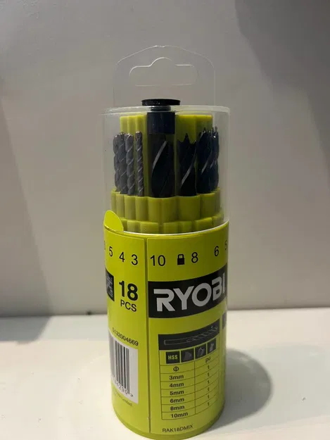 Nắp Đậy Hộp Mũi Khoan Ryobi 18 Món - Image 2