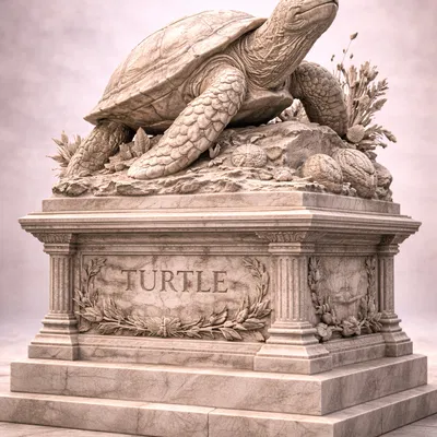 Tượng Rùa Đá 3D - Tác Phẩm Trang Trí Sang Trọng