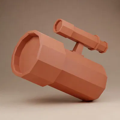 Kính Viễn Vọng Đài Thiên Văn Khổng Lồ Low Poly