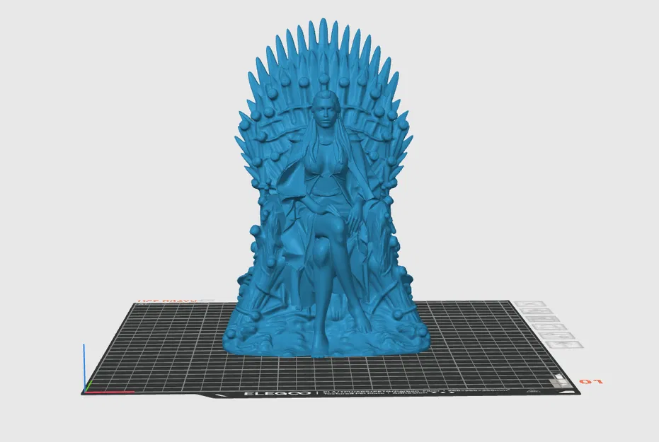 Mô Hình Rhaenyra Targaryen Ngồi Trên Ngai Sắt Game of Thrones - Image 1